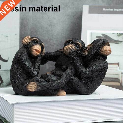 Decorative Eye-catching Victorian Flavor Monkeys Statue