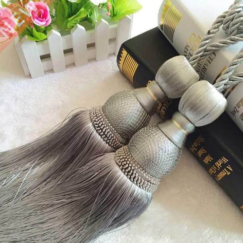 2pcs Pair Curtain Accessory Hanging Belt Ball Curtain Tassel