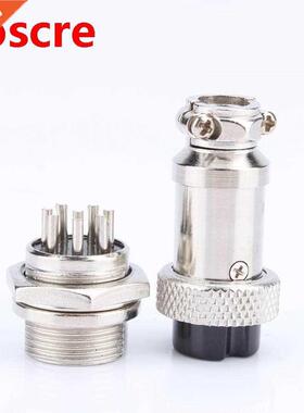 1set GX16 8Pins Screw Type Electrical Aviation Socket Plug W