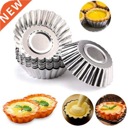 50pcs Non-stick Tart Quiche Flan Pan Mold Pie Pizza Cake