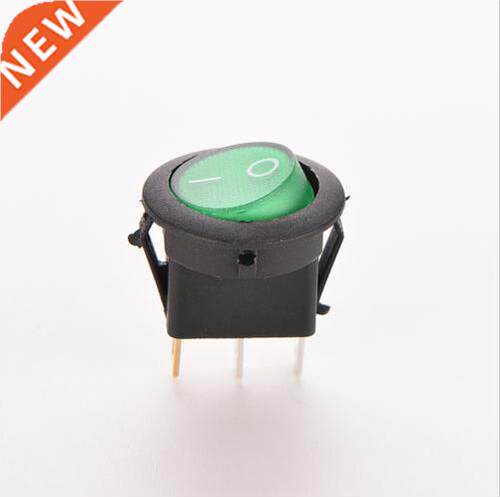 New 2PCS ON/OFF LED 12V 16A DOT ROUND ROCKER SPST TOGGLE SWI