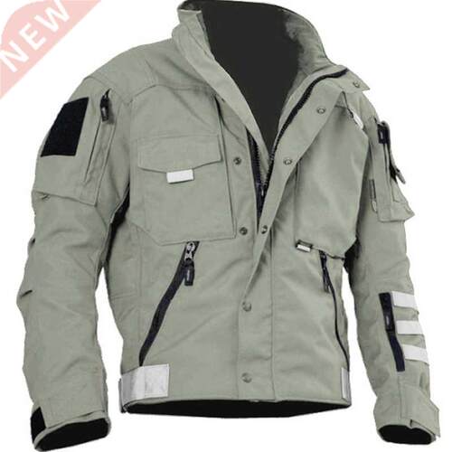 Plus Size Military Tactical Jacket Men Waterproof Multifunct