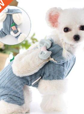 Four-leg Stylsh Pet Dogs Cats Warm Jumpsuts Outft Soft