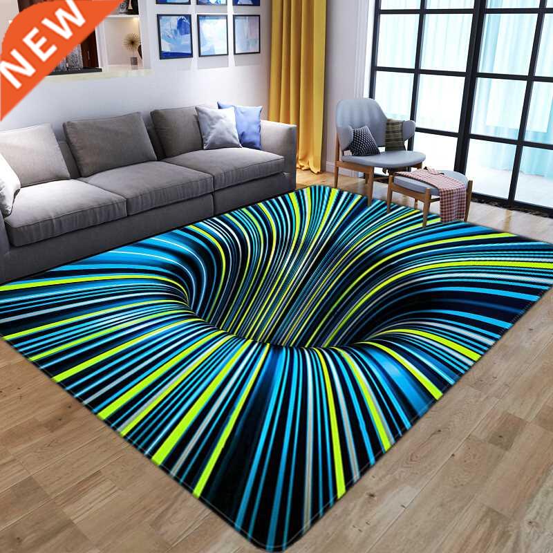 3D Vortex Carpet Entrance Door Floor Mat Abstract Geometric