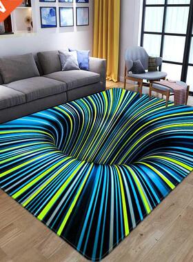 3D Vortex Carpet Entrance Door Floor Mat Abstract Geometric