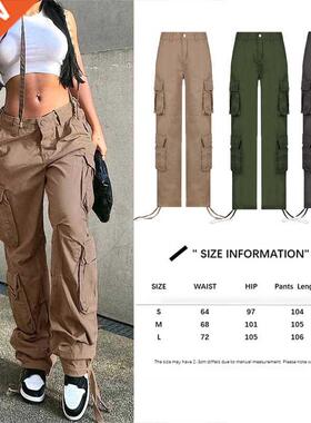 Casual Baggy Jeans Women Loose Low Waist Retro Overalls Hip