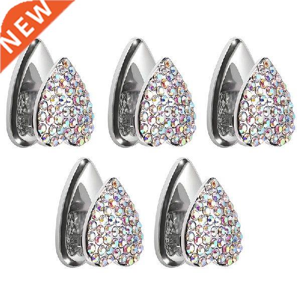 5Pcs Bling Heart Charm Car Hooks Multifunctional Colorful
