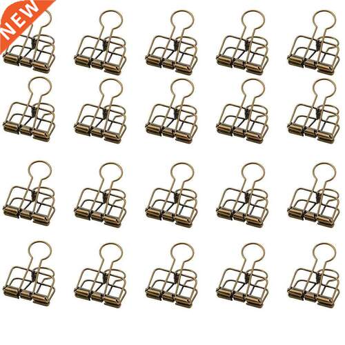 Color Hollow Out Paper Binder Clip Invoice Bill Clip Office