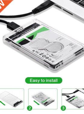 VKTECH 2.5 inch Transparent HDD SSD Case high-speed 6GB/s SA