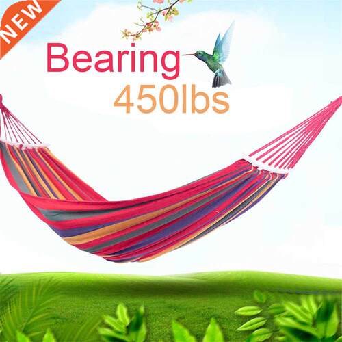 Portable Canvas Hammock Travelling Outdoor Picnic Swing