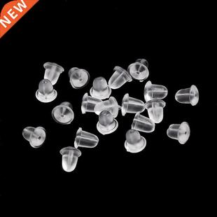 Clasp Rubber Earring Transparent 200pcs Wholesale Silicone