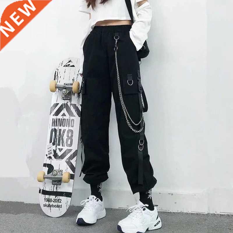 Women Cargo Pants 2021 Harem Pants Fashion Punk Pockets Jogg