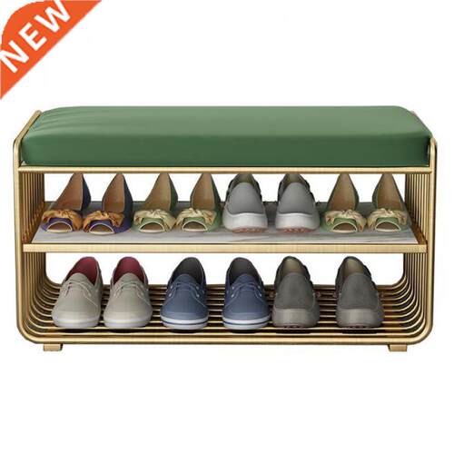 Nordic modern minimalist shoe bench bed end stool double