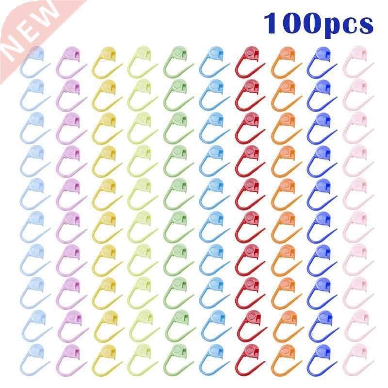 100pcs Mix Color Plastic Resin Small Clip Locking Stitch Mar