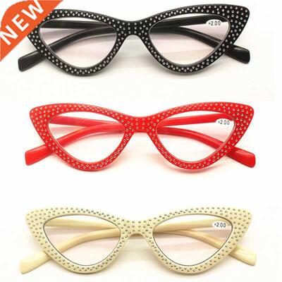 Seemfly Classic Women Reading Glasses Diamond Resin Hyperopi