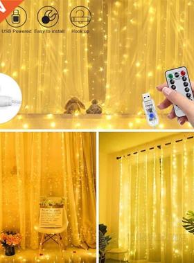 LED Fairy Lights 3 Meter Curtain String Light With Hooks Gar