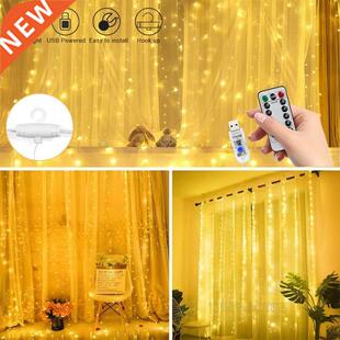 LED Fairy Lights 3 Meter Curtain String Light With Hooks Gar