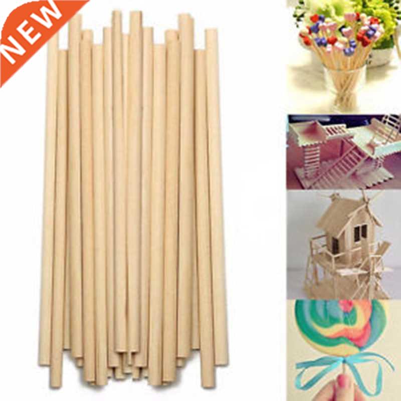 50PCS Round Wooden Rods Counting Sticks Educational Toys Pre