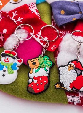 2020 Christmas Keychain Cartoon Santa Snowman e Key Chain Ch