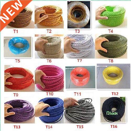 10 meters 2 Wire Vintage black color 0.75mm2 Twisted Wire