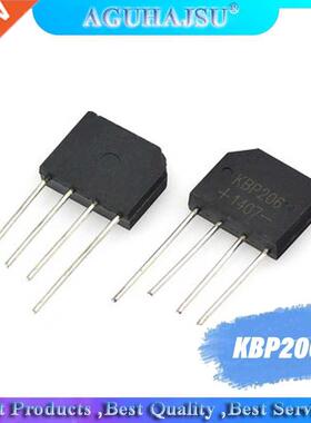 10PCS KBP206 DIP-4 KBP206G DIP DIP4 Bridge Rectifier 2A 600V