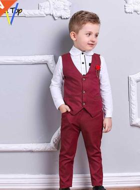 kids Boy Clothes Boys Formal Shirt pants Gentleman set suit