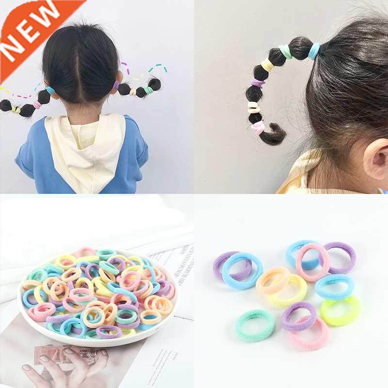 30/50/100pcs/Set Colorful Small Hair Bands Girls Cute High E