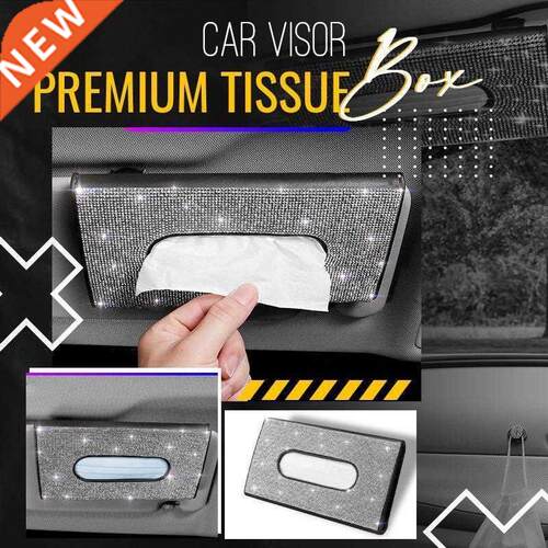 4 Colors Car Visor Premium Tissue Box LeatherTowel Sets