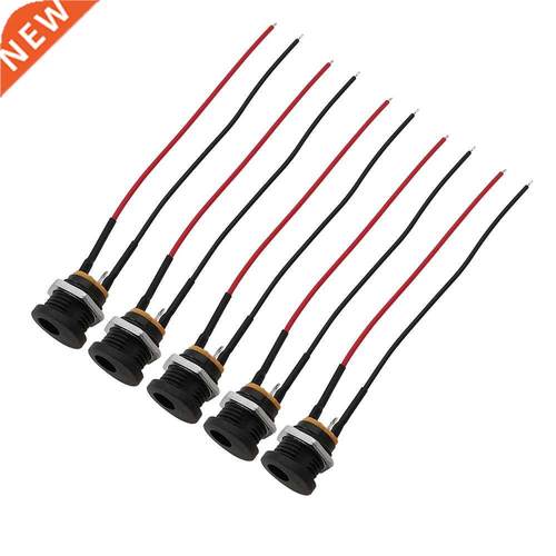 DC-022 5.5x2.1mm DC Power Female Jack Socket Nut Panel Mount