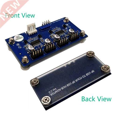 9pin USB Header Male 1 to 4 Female Extension Cable Card Moth