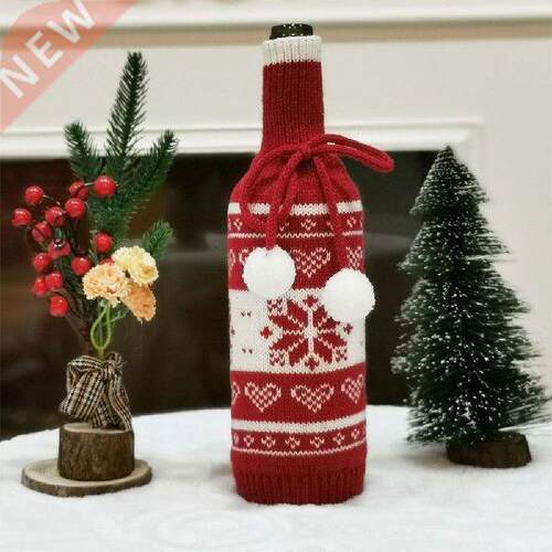 Wine Bottle Decorations Christmas Red  Styles Durable Wine