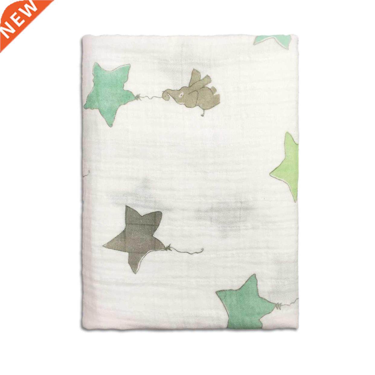 [Sigzagor] Muslin Swaddle Blankets Baby Wrap Cotton Soft New