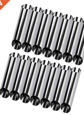 Set Of 14 430 Stainless Steel Tubes Cannoli Pastry 适用于ms