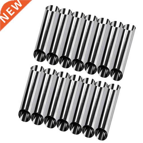 Set Of 14 430 Stainless Steel Tubes Cannoli Pastry 适用于ms