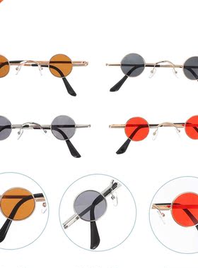 4 Pairs Punk Glasses Party Funny Glasses Decorative Glasses