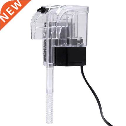 Mini Aquarium Fish Tank Waterfall Hang On External Oxygen