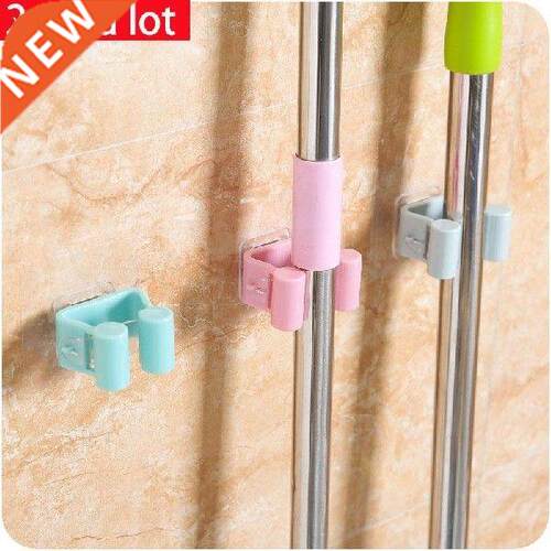 vanzlife free punching mop rack bathroom mop hook wall