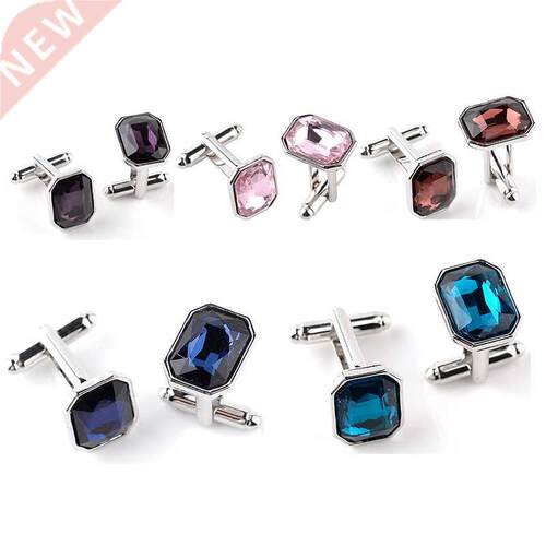 5 Colors Luxury Blue Purple Cufflinks for Men High Quality Z