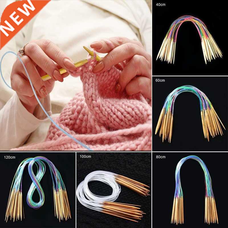 18Pcs/Set Circular Knitting Needles Set  Double Cusp Croc