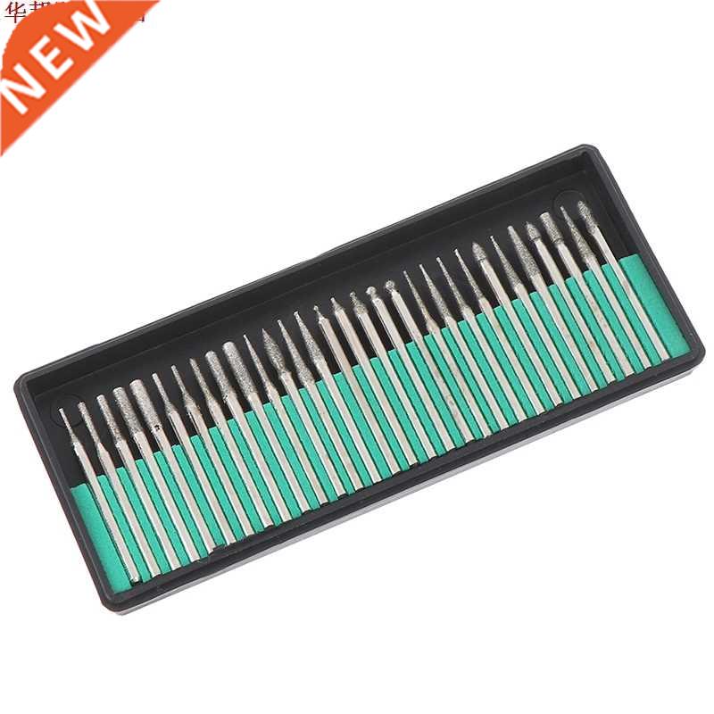 30 pcs meulage tête de coupe forets diamant sculpture outil