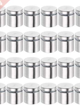 24 PCS Standoffs Screws 1 X 1 Inch Stainless Steel Sign Stan