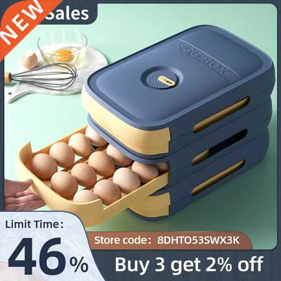 Drawer Type Refrgerator Egg Storage Box Fresh Keepng Dumpl