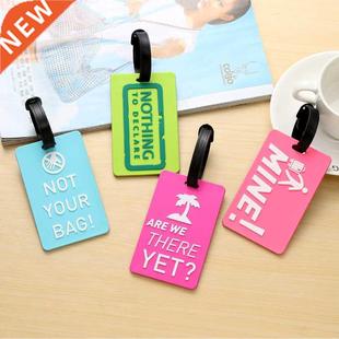 Color Creative Boarding Pass Suitcase Cartoon Luggage Tags D