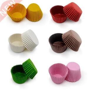 100Pcs Solid Color Cupcake Paper Liners Muffin Cases Cup Cak