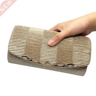 Fashion Shiny Evening Bag 8 Solid Colors Women Evening Clutc