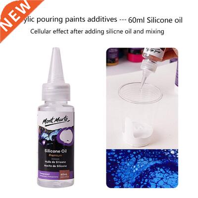 60ML Pigment Acrylic Paint Pouring Medium Silicone Oil For A