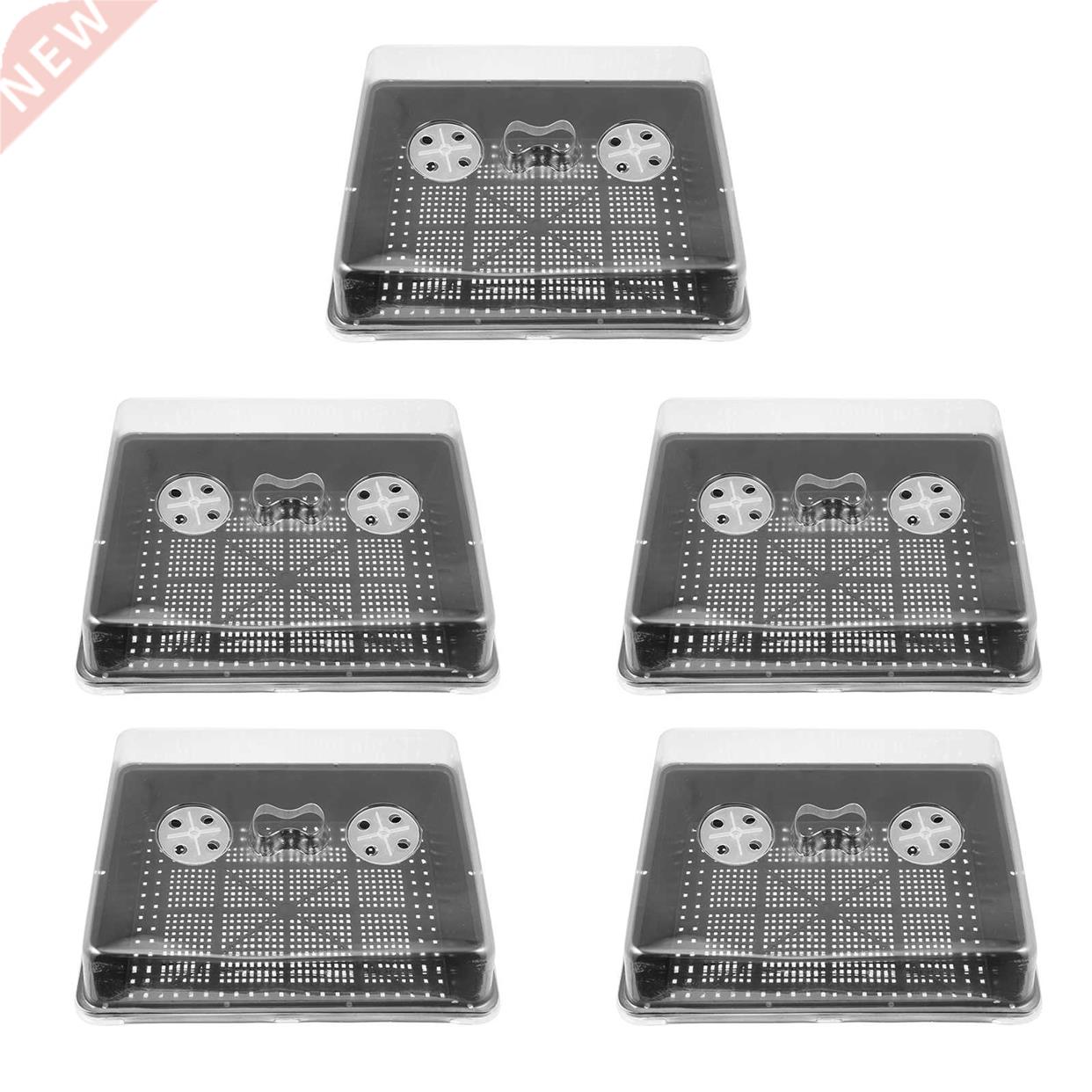 5 Sets Growth Germination Box Garden Plastic Nursery Tray