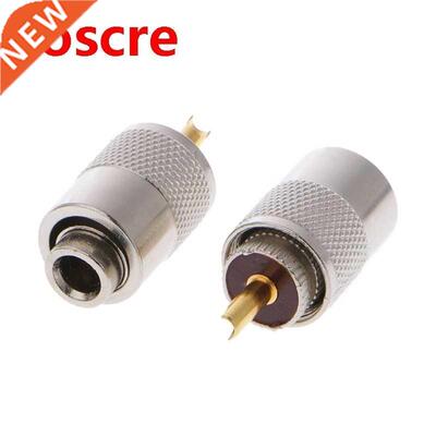 10 Pcs UHF PL-259 Male Solder RF Connector Plugs For RG8X Co