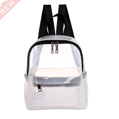 Women Backpack Transparent Fashion Versatile Student Bags H