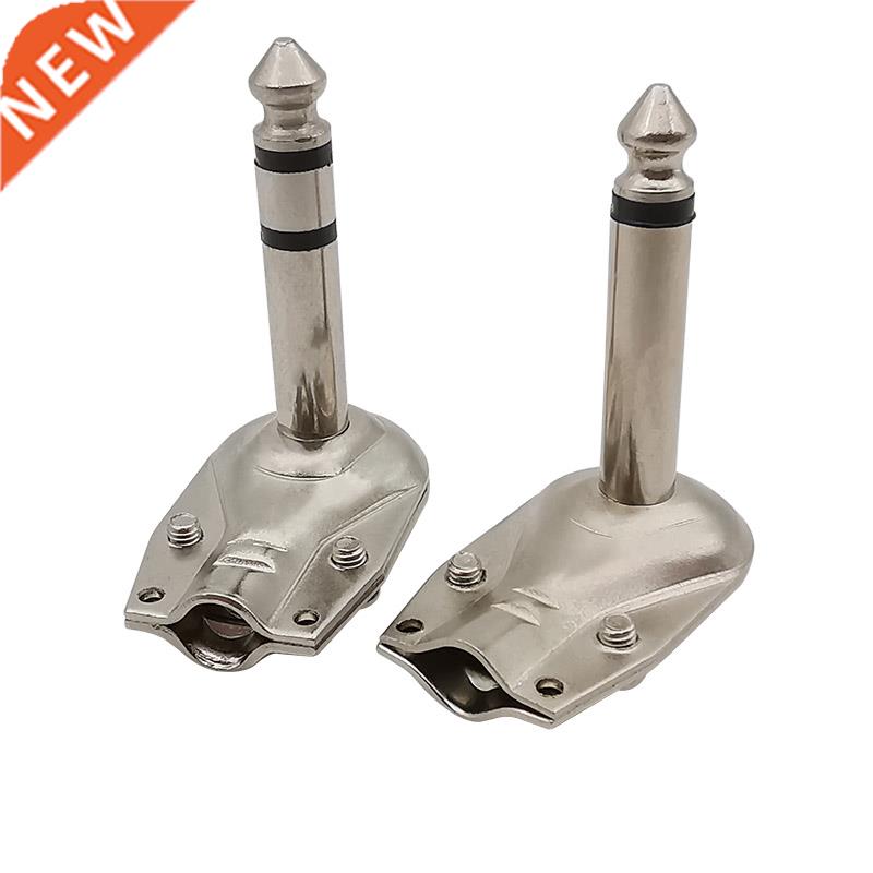6.35mm Mono 2Pole / Stereo 3Pole Jack Plug Right Angle 90 De